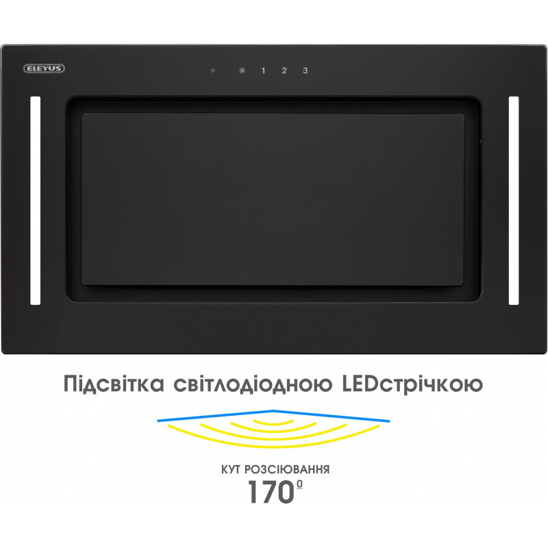 Витяжка Eleyus GEMINI 1200 LED 52 BL