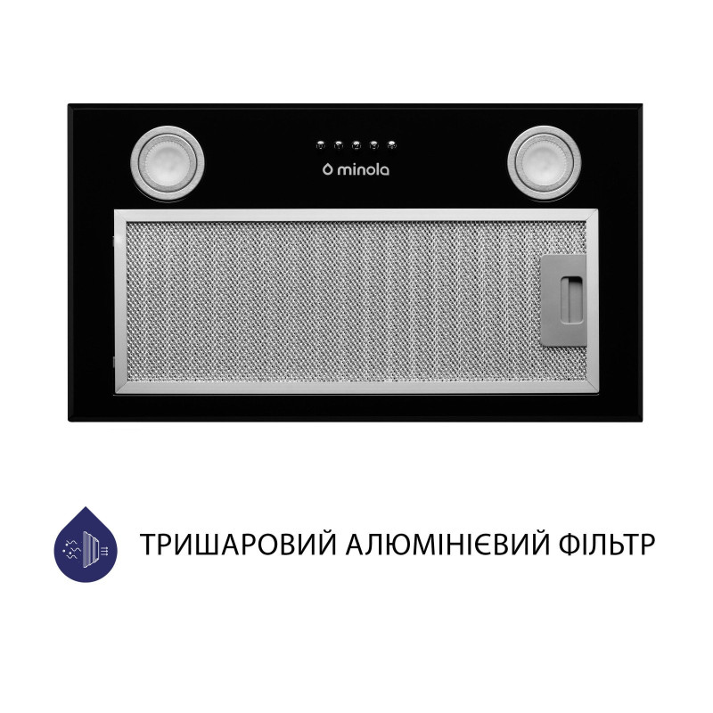 Витяжка Minola HBI 5722 BL 1200 LED