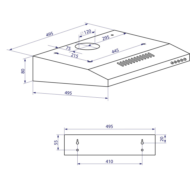 Витяжка Minola HPL 513 I