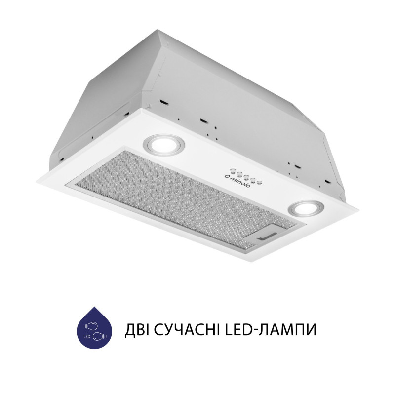 Витяжка Minola HBI 5722 WH 1200 LED
