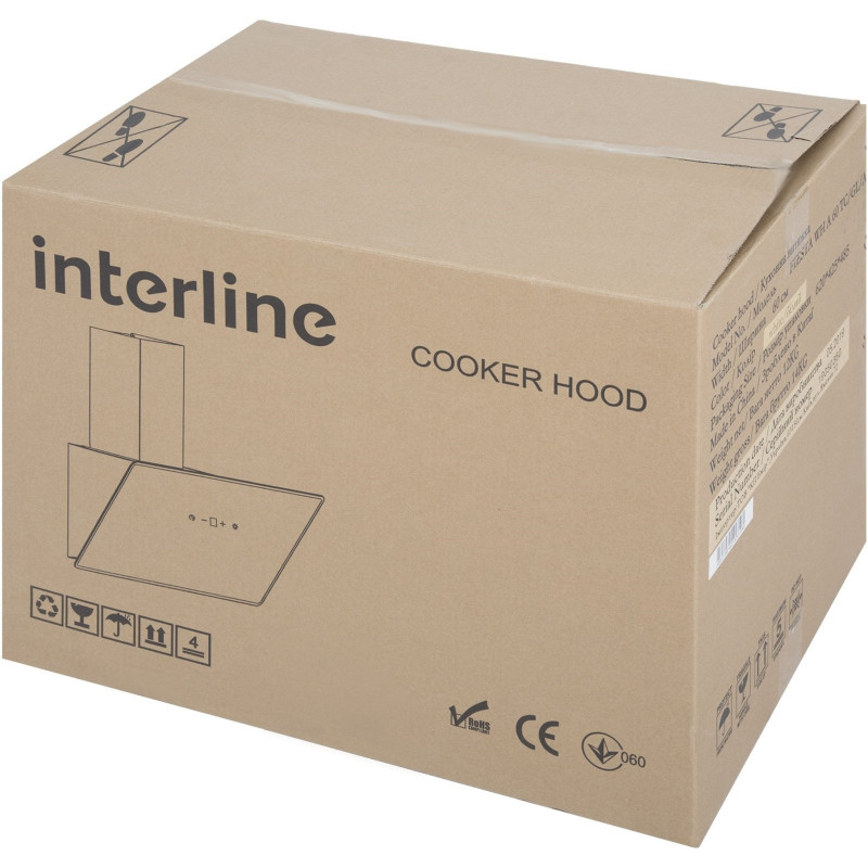 Витяжка INTERLINE FIESTA BK A 60 TC/GL/A