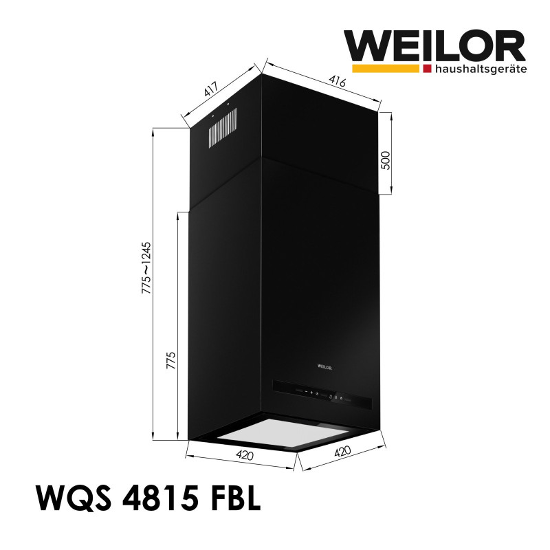 Витяжка WEILOR WQS 4815 FBL