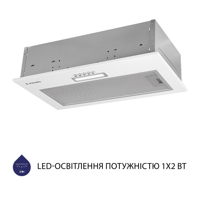 Витяжка Minola HBI 5025 WH LED