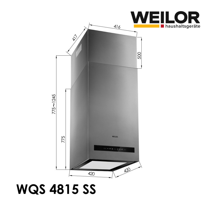Витяжка WEILOR WQS 4815 SS
