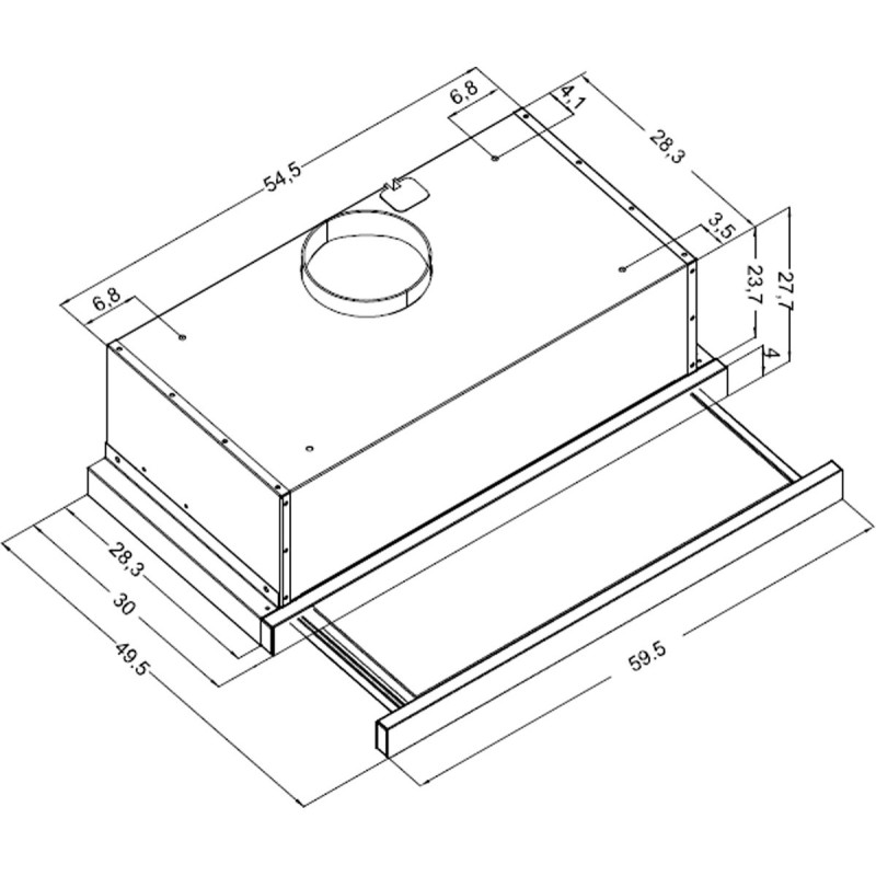 Витяжка PYRAMIDA ATH 60 S (1150) GWH