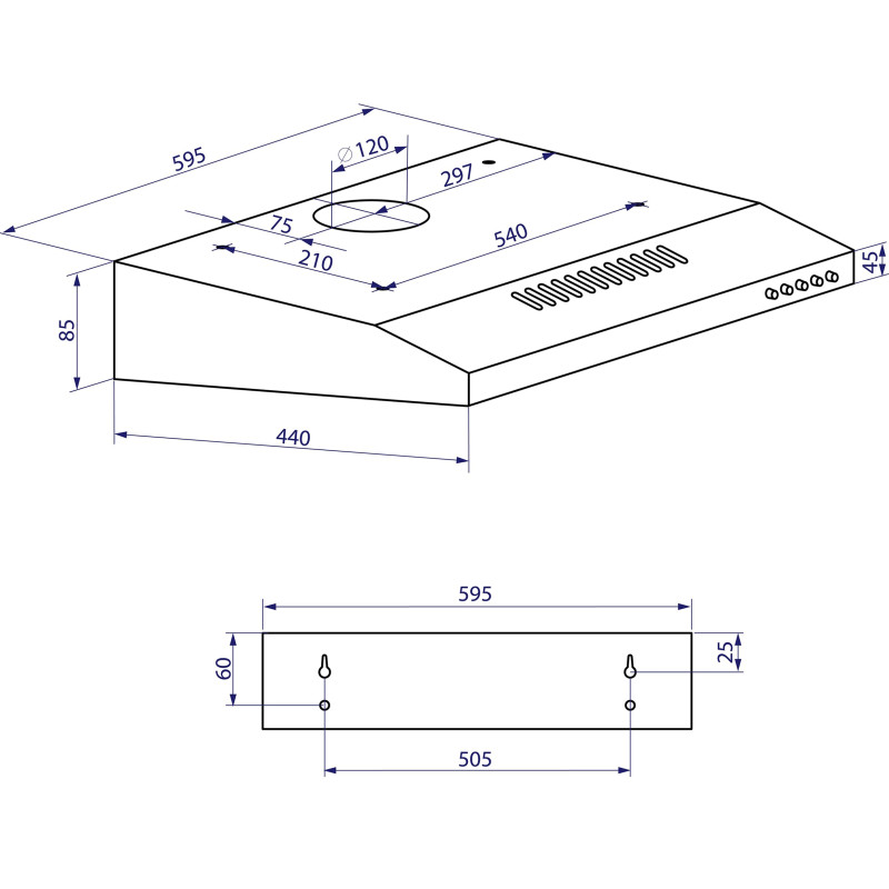 Витяжка Minola HPL 612 IV