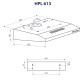 Витяжка Minola HPL 613 BL