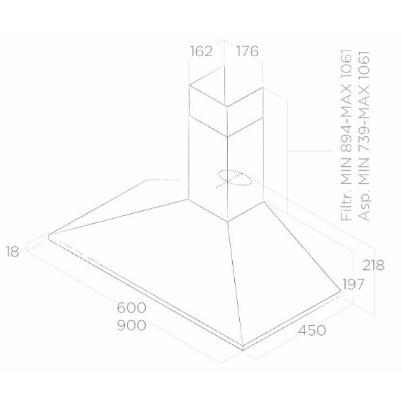 Витяжка Elica CHIMMY PB IX/A/60