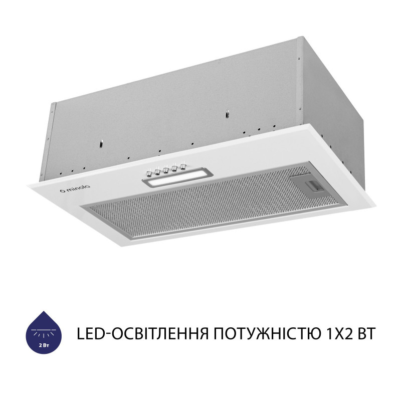 Витяжка Minola HBI 5214 WH 700 LED