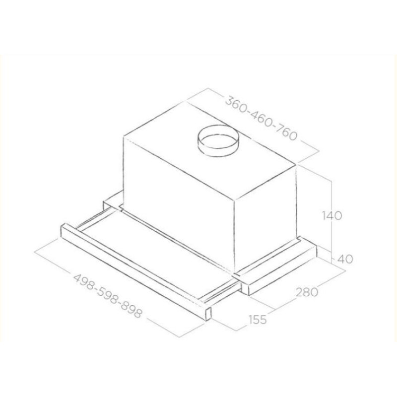 Витяжка Elica TT14 LUX BL/A/60