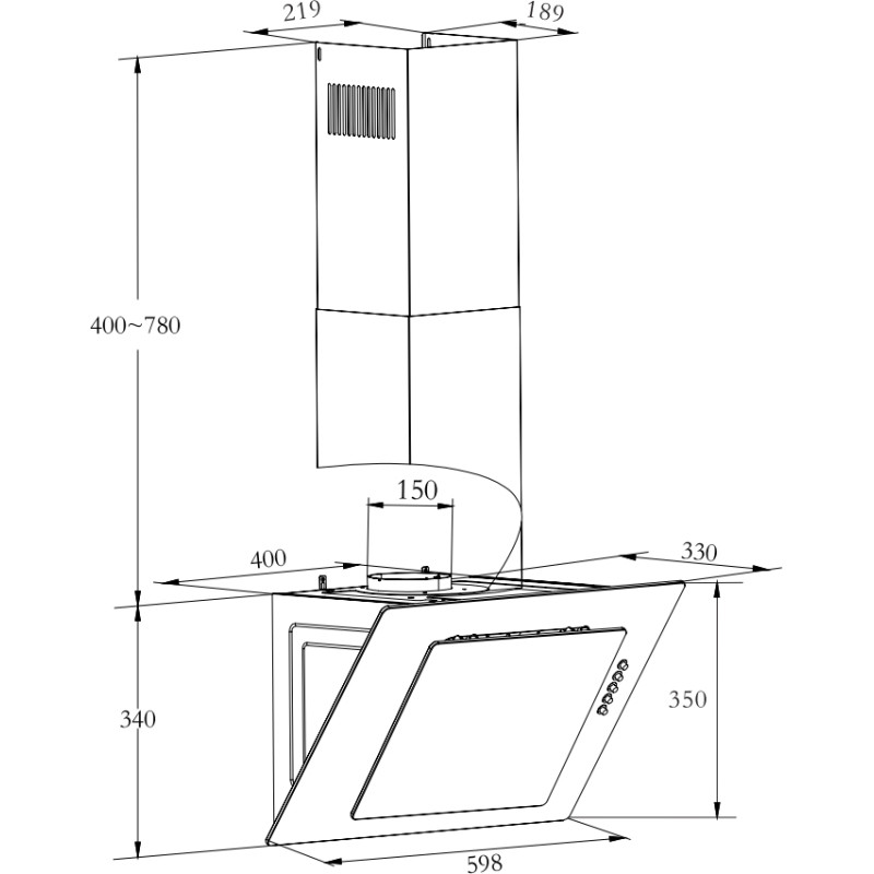 Витяжка Hansa OKP6521SWH