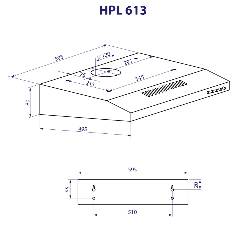 Витяжка Minola HPL 613 WH