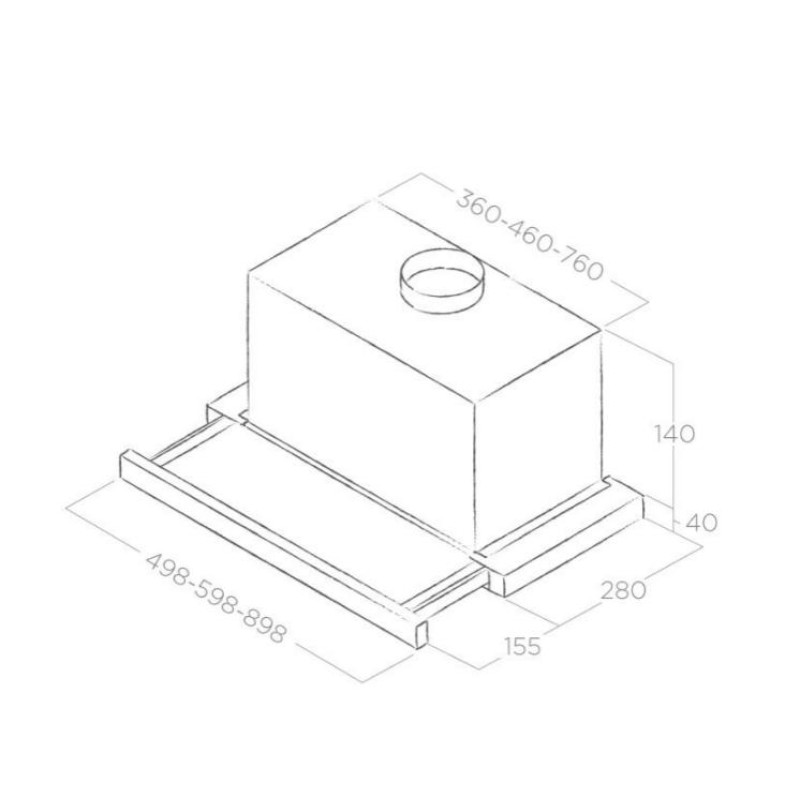 Витяжка Elica TT14 LUX WH/A/50