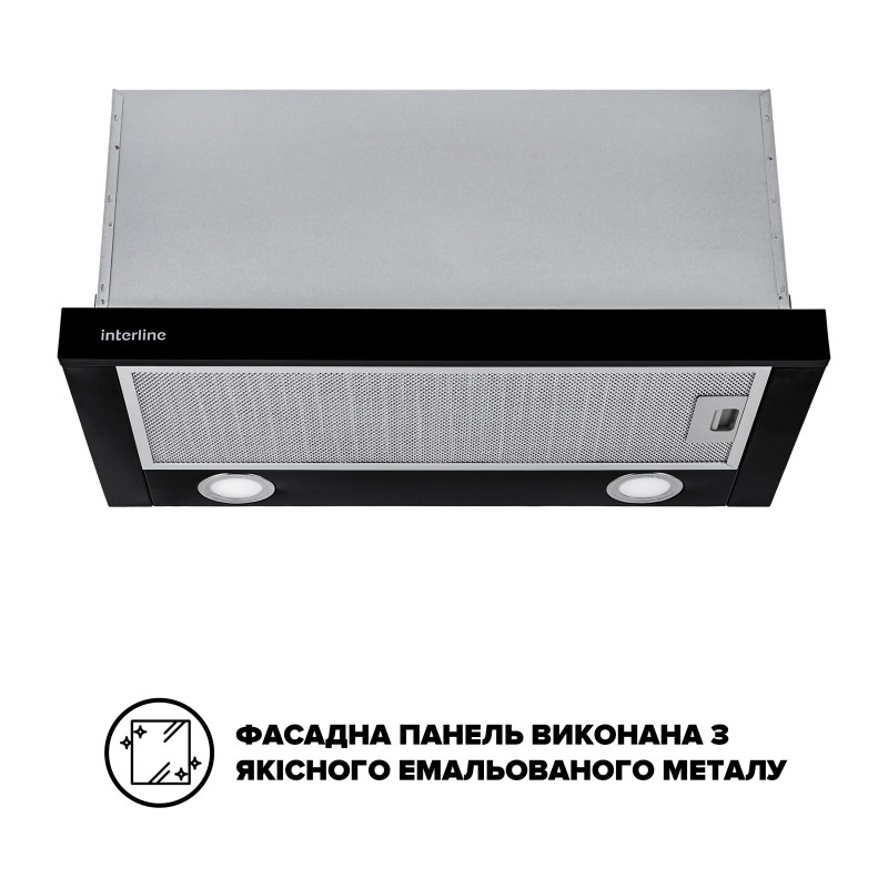 Витяжка Interline SHARK PLUS BL/S A/60