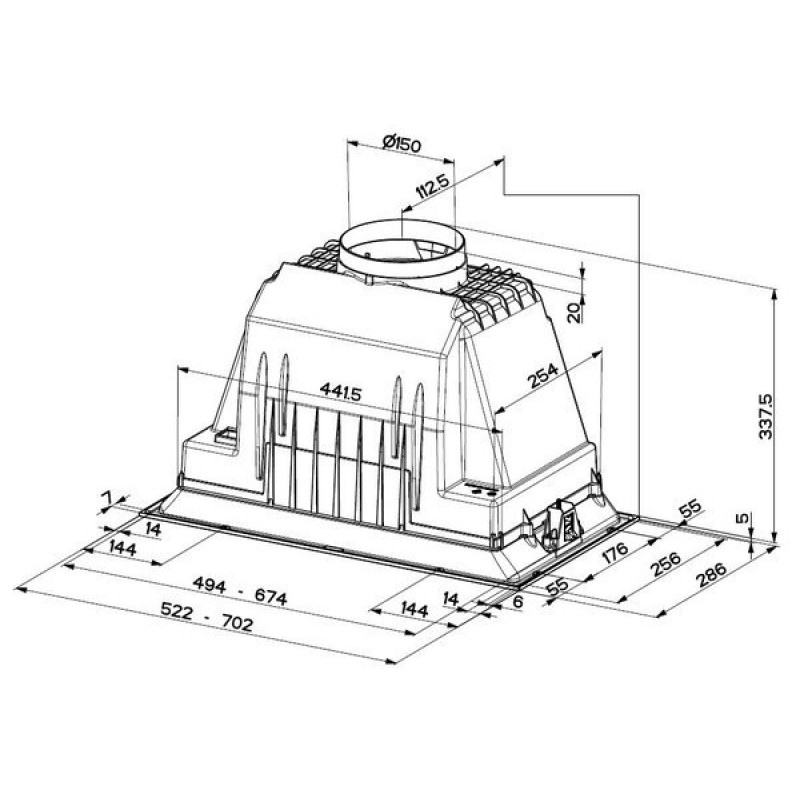 Витяжка Faber Inka Plus Hcs Bk A52 (305.0628.322)