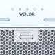 Витяжка WEILOR PBS 52300 GLASS WH 1000 LED Strip