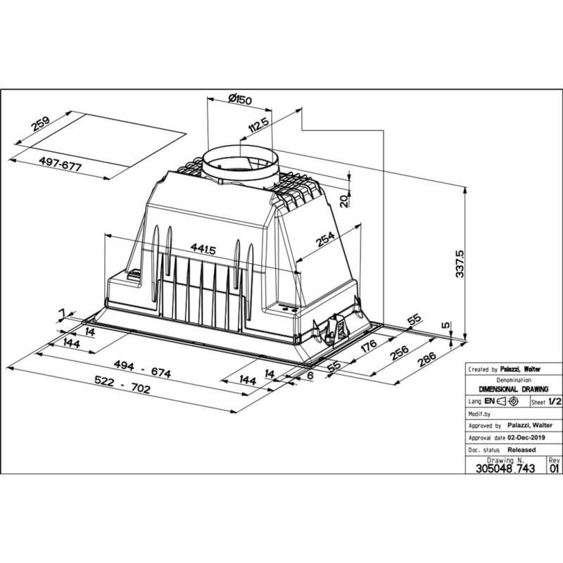 Витяжка Faber Inka Plus Hc X A70 (305.0602.048)