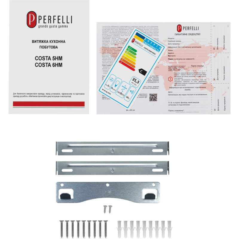 Витяжка PERFELLI COSTA 6HM INOX