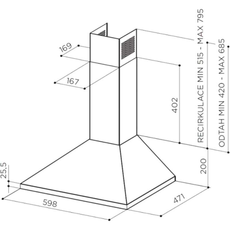 Витяжка Faber Value Pb W A60 (320.0557.541)
