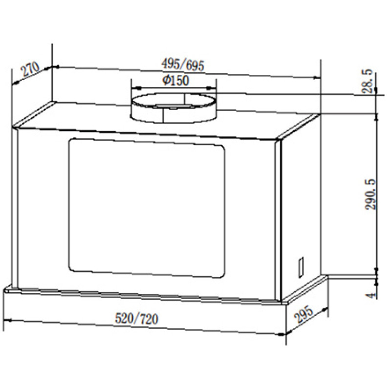 Витяжка Grunhelm GVB 430 TW