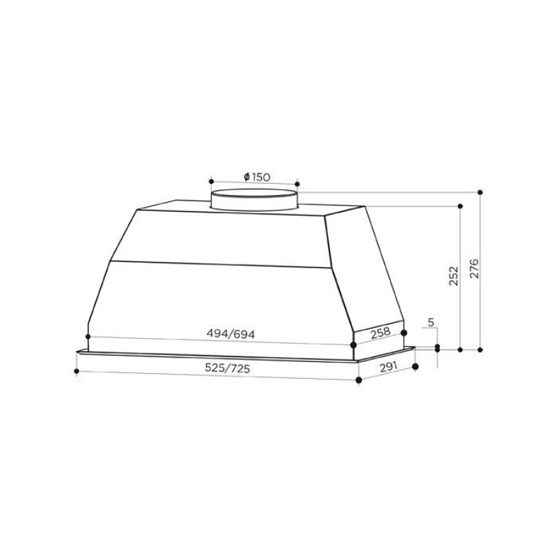 Витяжка Faber BI 52 SS 2LS (305.0588.062)