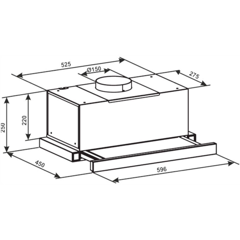 Витяжка ELEYUS LOTUS 1200 60 BG