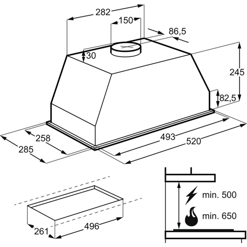 Витяжка ELECTROLUX LFG525K