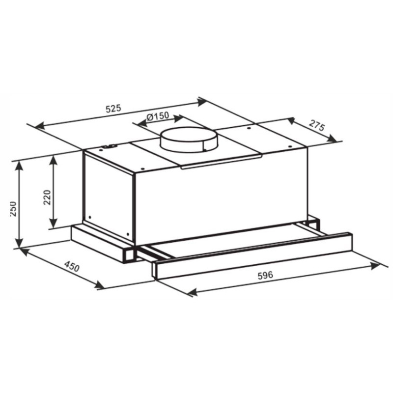 Витяжка ELEYUS LOTUS 1200 60 BL