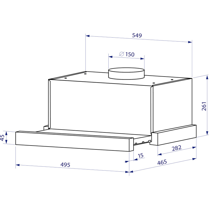 Витяжка Minola HTL 5614 I 1000 LED