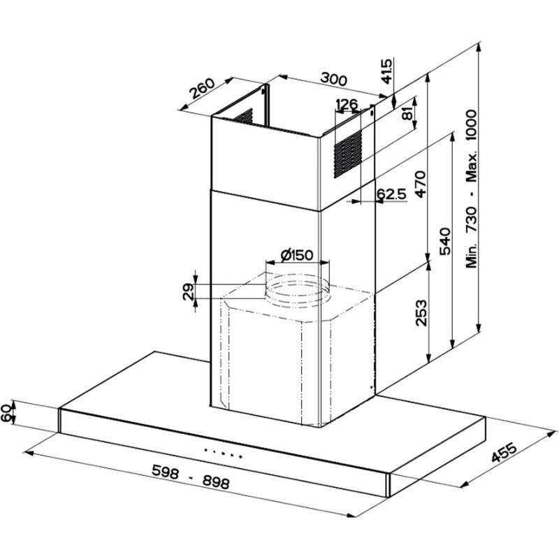 Витяжка Faber Stilo Glass Smart X/V A60 (325.0617.017)