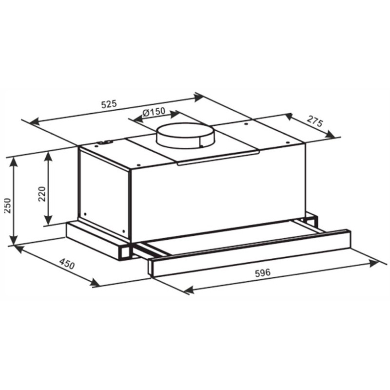 Витяжка ELEYUS LOTUS 1200 60 IS+GR