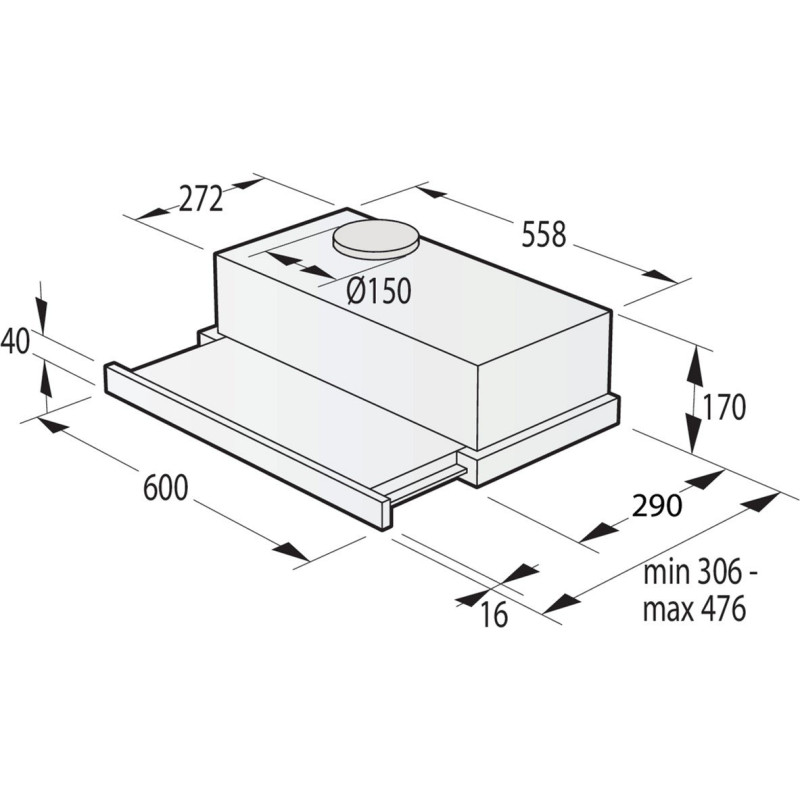 Витяжка GORENJE TH60E3W