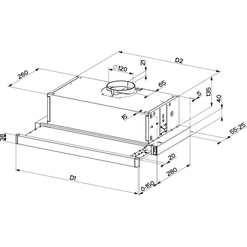 Витяжка Faber Flexa Ng Glass W A60 (315.0635.107)