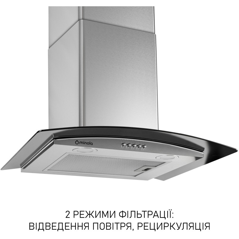 Витяжка Minola MTG 6642 I LED