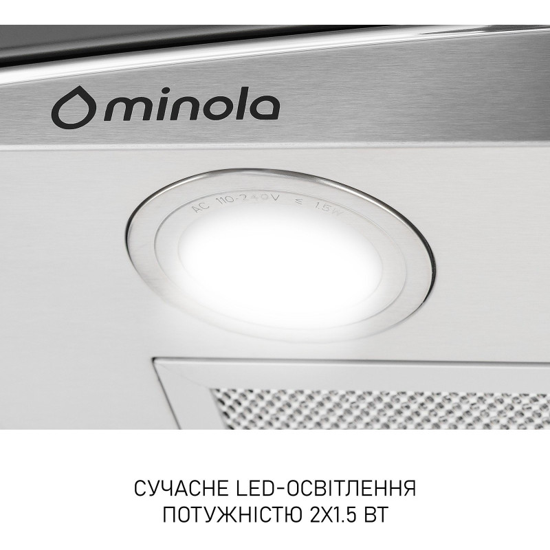 Витяжка Minola MTG 6642 I LED