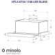 Витяжка Minola HTLS 6734 BL 1100 LED GLASS