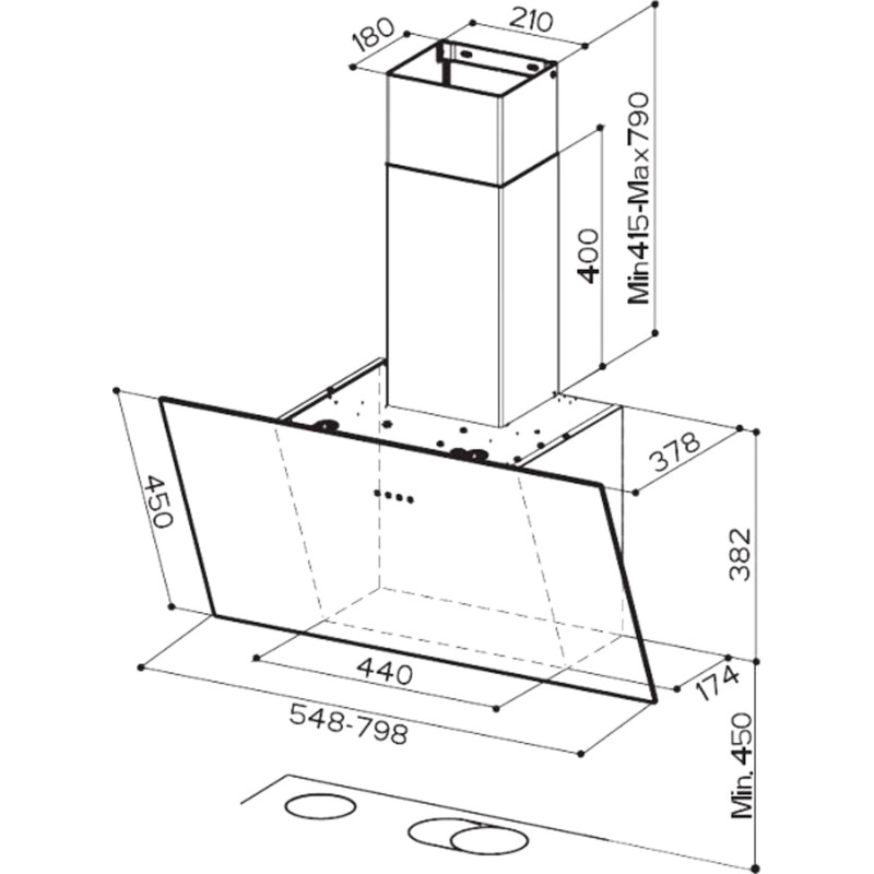 Витяжка Faber Tweet Ev8 Led Wh A55 (330.0529.665)