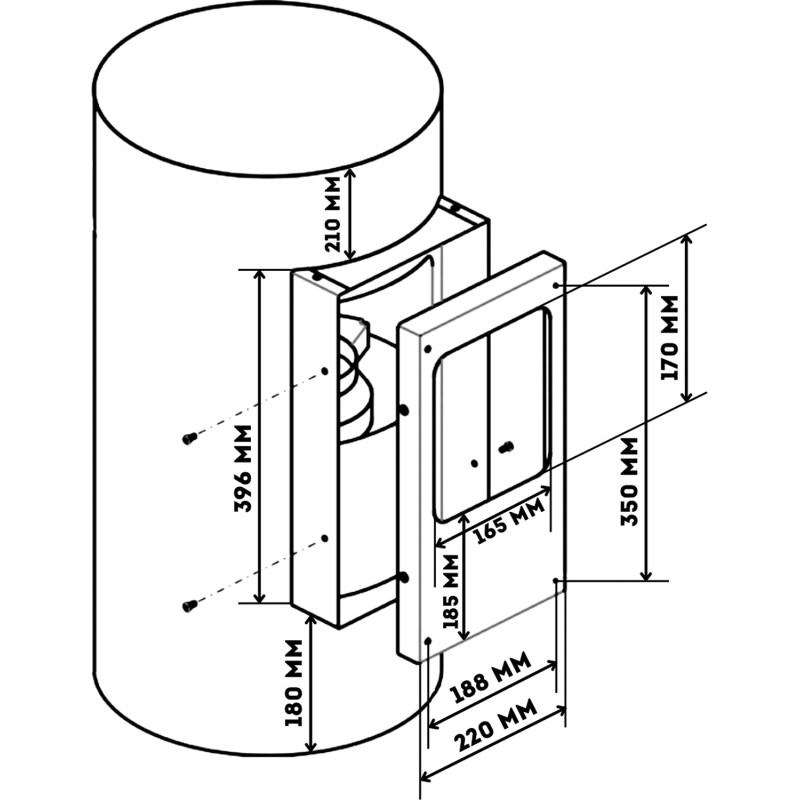 Витяжка Granado Yunkos 1604-1200 black