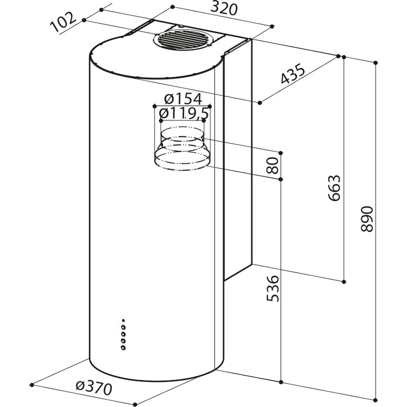 Витяжка Faber Eclipse Ev8 Led X A37 (335.0538.983)