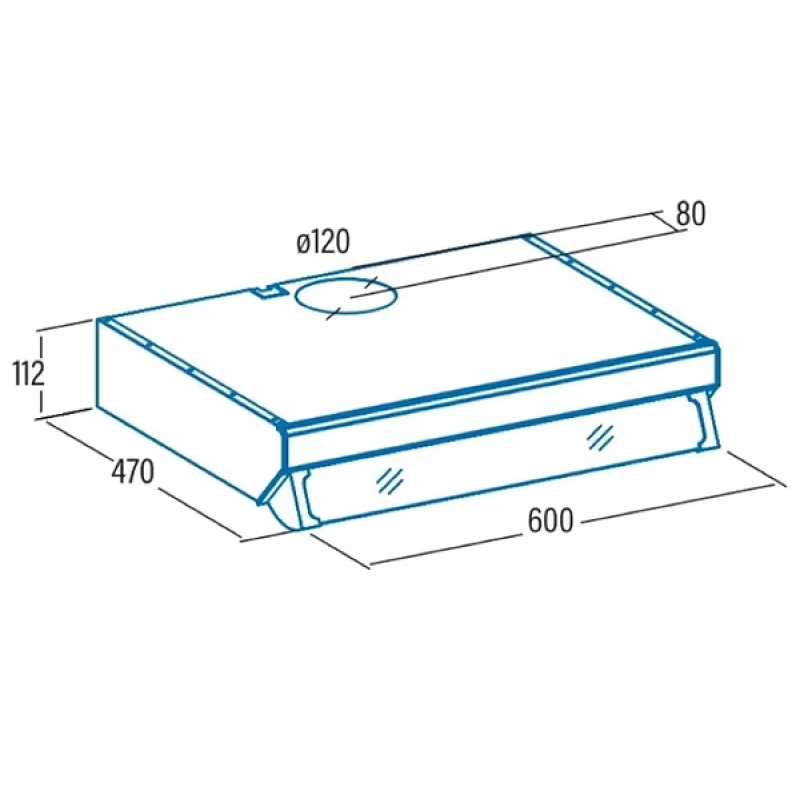 Витяжка Cata F 2060 bk (02011408)