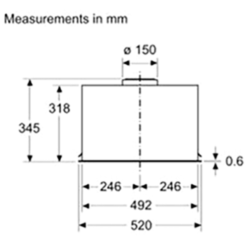 Siemens lb56nac50 капюшон