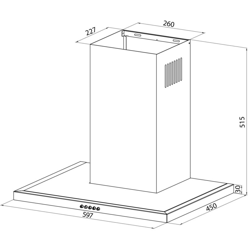 Витяжка Pyramida AGT 60 PB BL