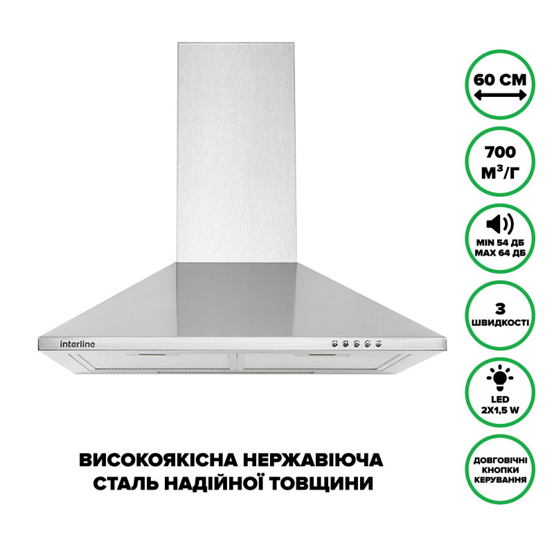 Витяжка Interline SET X A/60 PB/2/T