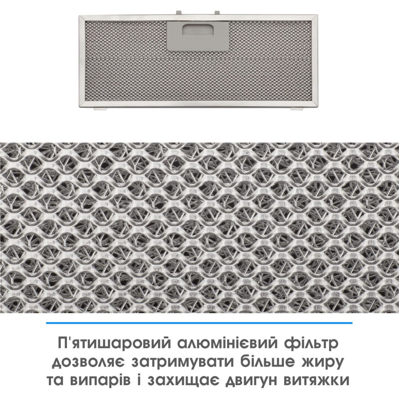 Витяжка ELEYUS URBAN 1200 LED 70 BL