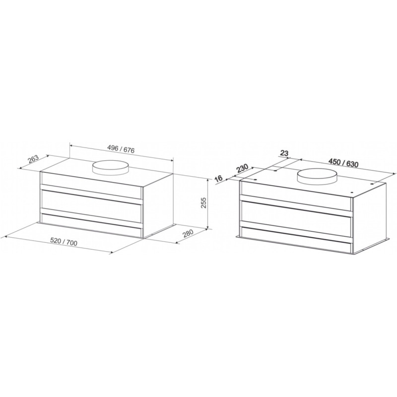 Витяжка ELEYUS URBAN 1200 LED 70 BL