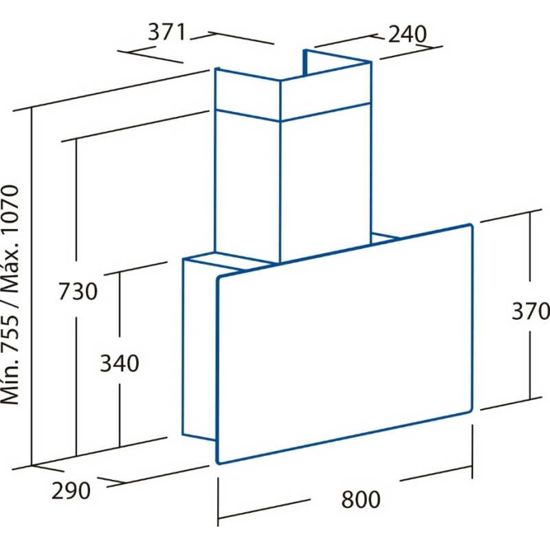 Витяжка Cata Greco 80 wh (02145007)