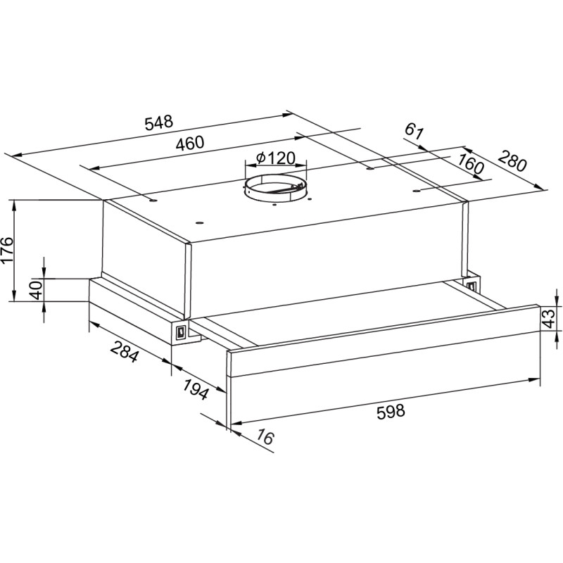 Витяжка Hansa OTP6243BH