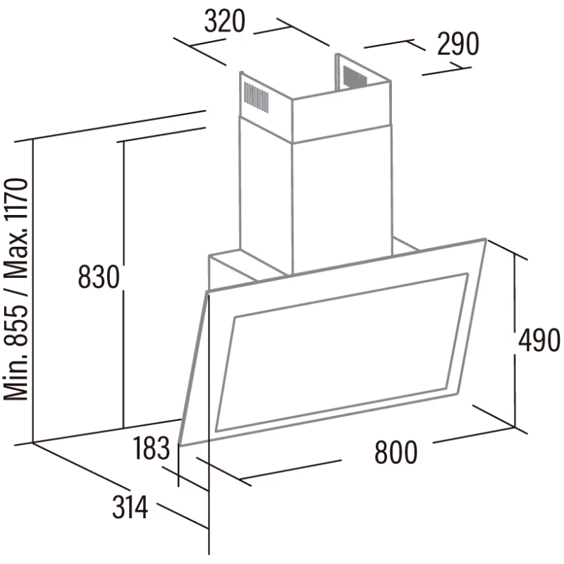 Витяжка Cata Thalassa 600 xgwh (02127011)
