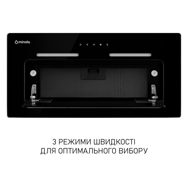 Витяжка Minola HBI 6473 BL GLASS 800 LED Line