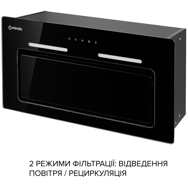 Витяжка Minola HBI 6473 BL GLASS 800 LED Line